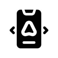 navigation glyph icon. Strong and solid icon for websites, mobile interfaces, presentations, and visual branding. High quality and easy to edit. vector