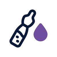 ampoule dual tone icon. Sleek and modern icon for websites and mobile apps. vector