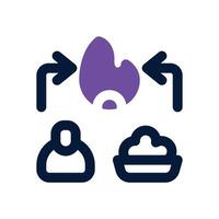 metabolism dual tone icon. Sleek and modern icon for websites and mobile apps. vector