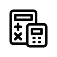 calculator line icon. Clean and minimalist icon for websites and mobile apps. vector