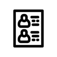 attendance line icon. Clean and minimalist icon for websites, mobile apps, presentations, and logos. Fully scalable and customizable for any project. vector
