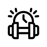 duration line icon. Clean and minimalist icon for websites and mobile apps. vector