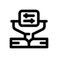 refinement line icon. Clean and minimalist icon for websites, mobile apps, presentations, and logos. Fully scalable and customizable for any project. vector