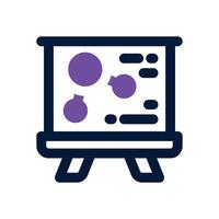 physics dual tone icon. Sleek and modern icon for websites and mobile apps. vector