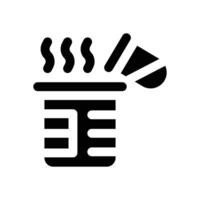 breaker glyph icon. Strong and solid icon for websites and mobile apps. vector