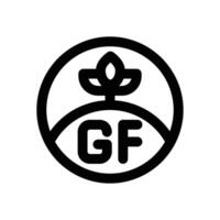 gluten free line icon. Clean and minimalist icon for websites and mobile apps. vector