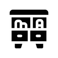 library glyph icon. Strong and solid icon for websites, mobile interfaces, presentations, and visual branding. High quality and easy to edit. vector