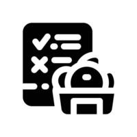 diet glyph icon. Strong and solid icon for websites and mobile apps. vector