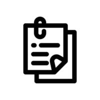 sticky note line icon. Clean and minimalist icon for websites and mobile apps. vector