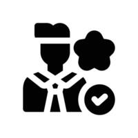 professional glyph icon. Strong and solid icon for websites and mobile apps. vector