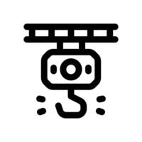 hook crane line icon. Clean and minimalist icon for websites and mobile apps. vector