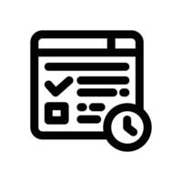 exam line icon. Clean and minimalist icon for websites and mobile apps. vector