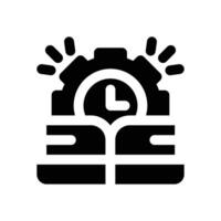 productivity glyph icon. Strong and solid icon for websites, mobile interfaces, presentations, and visual branding. High quality and easy to edit. vector