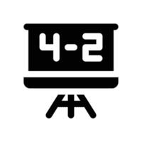 math glyph icon. Strong and solid icon for websites and mobile apps. vector