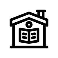 home education line icon. Clean and minimalist icon for websites, mobile apps, presentations, and logos. Fully scalable and customizable for any project. vector