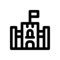 castle line icon. Clean and minimalist icon for websites, mobile apps, presentations, and logos. Fully scalable and customizable for any project. vector