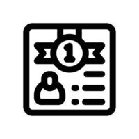 admission line icon. Clean and minimalist icon for websites and mobile apps. vector