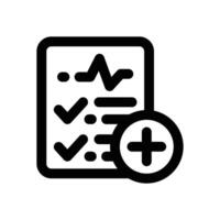 medical test line icon. Clean and minimalist icon for websites and mobile apps. vector
