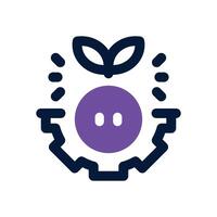 agriculture dual tone icon. Sleek and modern icon for websites and mobile apps. vector