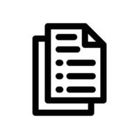 paper line icon. Clean and minimalist icon for websites and mobile apps. vector