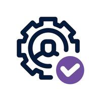 skill dual tone icon. Sleek and modern icon for websites and mobile apps. vector