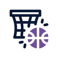 basketball duotone icon. Sleek and modern icon for websites, mobile apps, marketing materials, and corporate design. Fully scalable and ready to use. vector