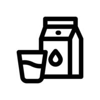 milk line icon. Clean and minimalist icon for websites and mobile apps. vector