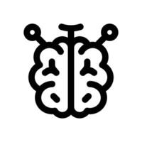 neuroimaging line icon. Clean and minimalist icon for websites and mobile apps. vector