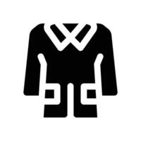 lab coat glyph icon. Strong and solid icon for websites and mobile apps. vector