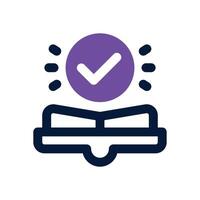book duotone icon. Sleek and modern icon for websites, mobile apps, marketing materials, and corporate design. Fully scalable and ready to use. vector