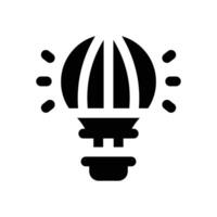 air ballon glyph icon. Strong and solid icon for websites and mobile apps. vector