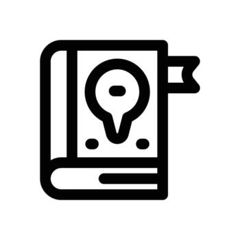 guideline line icon. Clean and minimalist icon for websites and mobile apps. vector