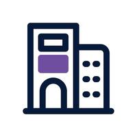 building duotone icon. Sleek and modern icon for websites, mobile apps, marketing materials, and corporate design. Fully scalable and ready to use. vector
