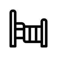 bed line icon. Clean and minimalist icon for websites and mobile apps. vector