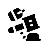 auction glyph icon. Strong and solid icon for websites and mobile apps. vector