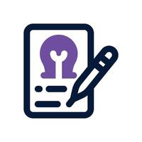 concept dual tone icon. Sleek and modern icon for websites and mobile apps. vector