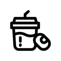 soy milk line icon. Clean and minimalist icon for websites and mobile apps. vector