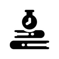 homework glyph icon. Strong and solid icon for websites, mobile interfaces, presentations, and visual branding. High quality and easy to edit. vector