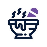 soup dual tone icon. Sleek and modern icon for websites and mobile apps. vector