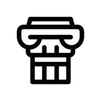 pillar line icon. Clean and minimalist icon for websites and mobile apps. vector