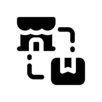 return glyph icon. Strong and solid icon for websites and mobile apps. vector