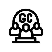 group class line icon. Clean and minimalist icon for websites, mobile apps, presentations, and logos. Fully scalable and customizable for any project. vector