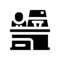 canteen glyph icon. Strong and solid icon for websites and mobile apps. vector