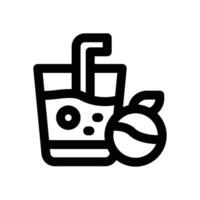 juice line icon. Clean and minimalist icon for websites and mobile apps. vector