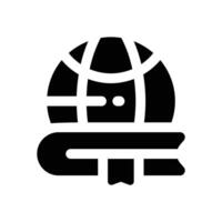 global education glyph icon. Strong and solid icon for websites and mobile apps. vector