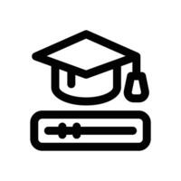 learning line icon. Clean and minimalist icon for websites and mobile apps. vector