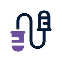skipping rope dual tone icon. Sleek and modern icon for websites and mobile apps. vector