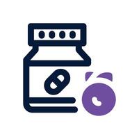supplement dual tone icon. Sleek and modern icon for websites and mobile apps. vector