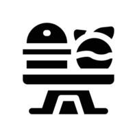 balanced diet glyph icon. Strong and solid icon for websites and mobile apps. vector