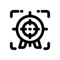 focus line icon. Clean and minimalist icon for websites and mobile apps. vector